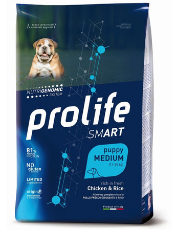 Prolife Smart mangime secco Cani Puppy Medium pollo e riso