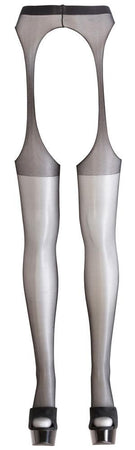 Calze Stile Autoreggente Nero Velato