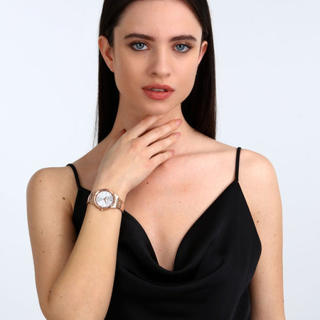 Orologio TRUSSARDI donna T-star oro rosa / bianco