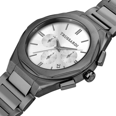 Orologio TRUSSARDI uomo Brink multi canna fucile / bianco
