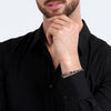 Bracciale MORELLATO uomo Motown acciaio / pietre nere