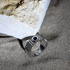Anello MORELLATO uomo Motown acciaio / pietra nera
