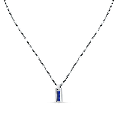 Pendente MORELLATO uomo Motown acciaio / pietre blu