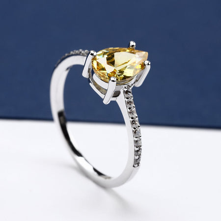 Anello MORELLATO donna Tesori arg. 925 - pietra gialla