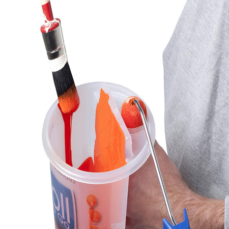 Go Paint Roll And Go S brocca contenitore con impugnatura per smalto pittura impregnante