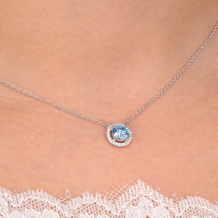 Pendente MORELLATO donna Tesori arg. 925 - pietra azzurra