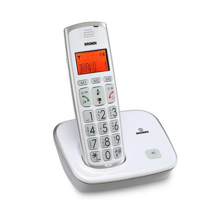 TEL. CORDLESS BRONDI BRAVO GOLD 2 BIANCO
