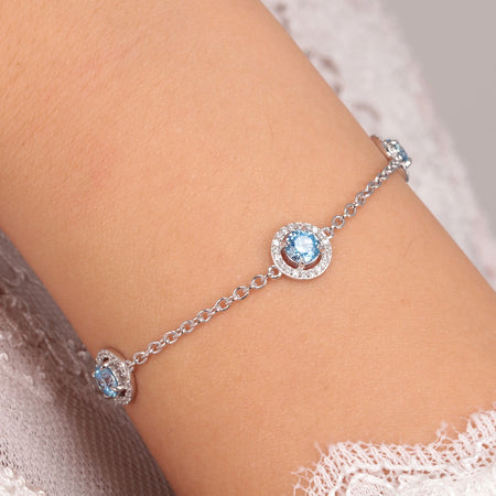 Bracciale MORELLATO donna Tesori tennis arg. 925 / pietre azzurre