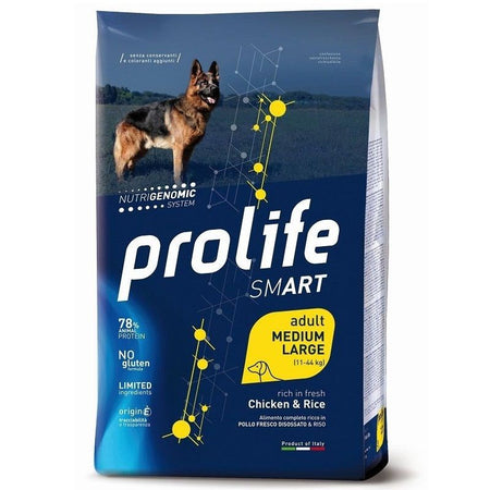 Prolife Smart mangime secco Cani Adulti Medium&Large pollo e riso