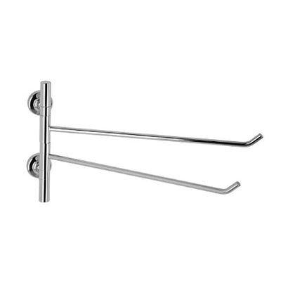 Porta salviette verticale a snodo da bagno linea Dance in ottone cromato - accessori bagno