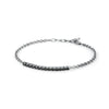 Bracciale MORELLATO uomo Tennis argento 925 / pietre nere