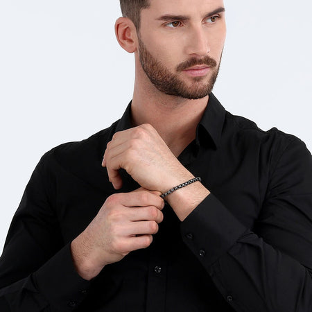 Bracciale MORELLATO uomo Catene box acciaio antico