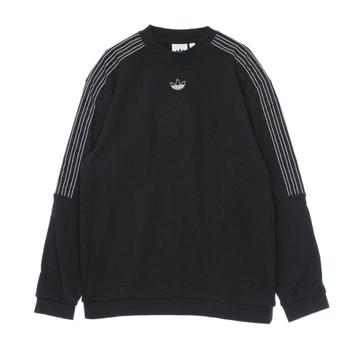 Adidas Felpa Leggera Girocollo Uomo Sport Sweat Crew Black da uomo