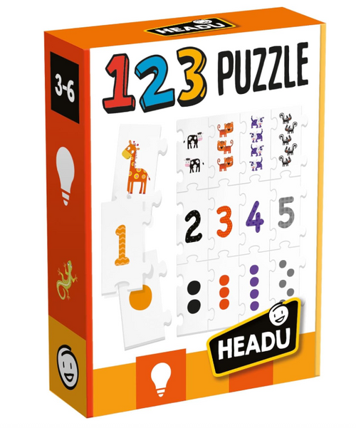 Headu - 123 Puzzle New (3/6 Anni)