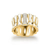 Anello MORELLATO donna Essenza argento 925 dorato / cristalli