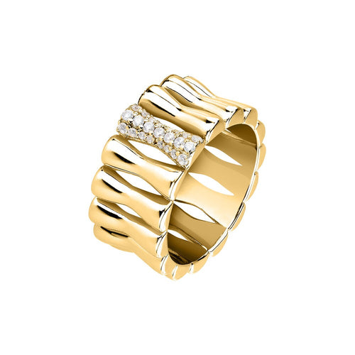 Anello MORELLATO donna Essenza argento 925 dorato / cristalli