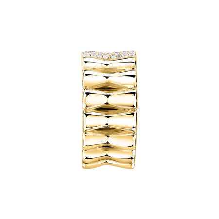 Anello MORELLATO donna Essenza argento 925 dorato / cristalli