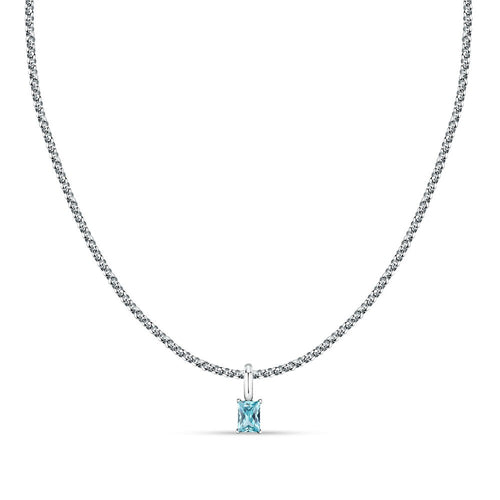 Collana MORELLATO donna Drops acciaio / punto luce azzurro