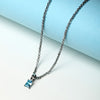 Collana MORELLATO donna Drops acciaio / punto luce azzurro