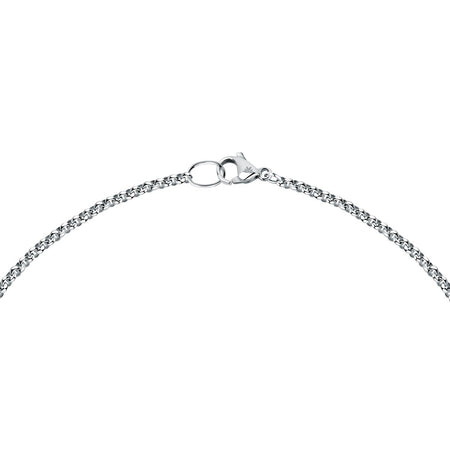 Collana MORELLATO donna Drops acciaio / punto luce bianco