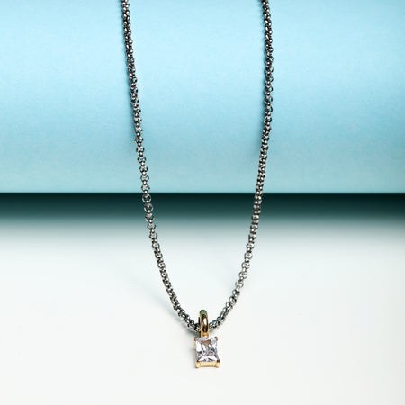 Collana MORELLATO donna Drops acciaio / punto luce bianco