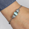 Bracciale MORELLATO donna Drops acciaio / azzurro