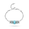 Bracciale MORELLATO donna Drops acciaio / azzurro
