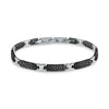 Bracciale SECTOR uomo Energy acciaio / nero