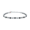 Bracciale SECTOR uomo Tennis acciaio / pietre nere