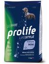 Prolife Lifestyle mangime secco Mature Cani Mini pesce bianco e riso 2 kg