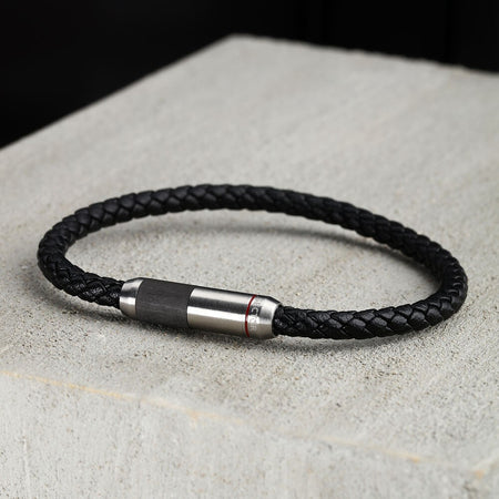 Bracciale SECTOR uomo Bandy nero / fibra di carbonio