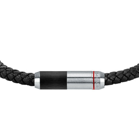 Bracciale SECTOR uomo Bandy nero / fibra di carbonio