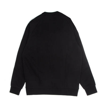 Adidas Felpa Girocollo Uomo 3 Stripes Crew Black da uomo