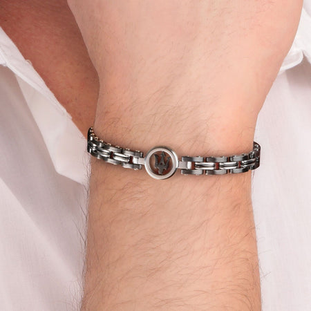 Bracciale MASERATI uomo Ceramic nero / acciaio