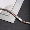 Bracciale MASERATI uomo Iconic acciaio con inserti oro rosa