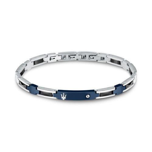 Bracciale MASERATI uomo Ceramic acciaio / blu