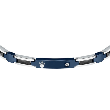 Bracciale MASERATI uomo Ceramic acciaio / blu