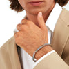 Bracciale MASERATI uomo Iconic acciaio / oro rosa