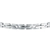 Bracciale MASERATI uomo Iconic acciaio / blu / pietre bianche