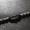 Bracciale MASERATI uomo Iconic acciaio / blu / pietre bianche