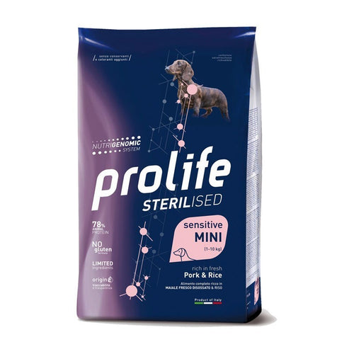 Prolife Sterilised mangime secco Cani Adulti Mini maiale e riso 2 kg