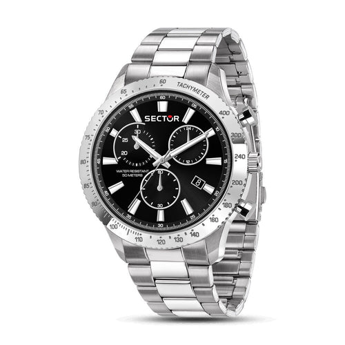 Orologio SECTOR Uomo 270 Cronografo Acciaio Nero