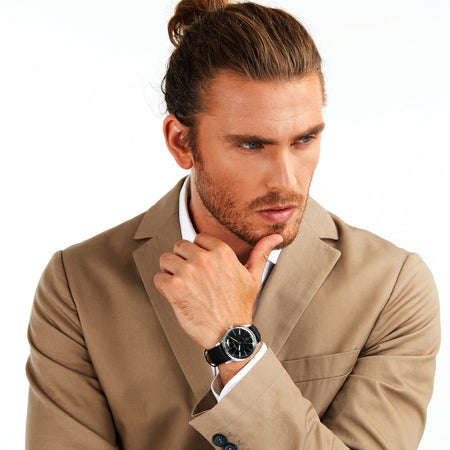 Orologio PHILIP WATCH uomo Sunray datario pelle nero