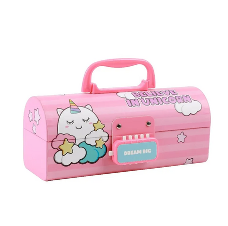 ITOTAL - Organizer a Forma di Bauletto con Lucchetto Cat Lovers Rosa