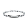 Bracciale MASERATI uomo Diamond acciaio / diamanti bianchi