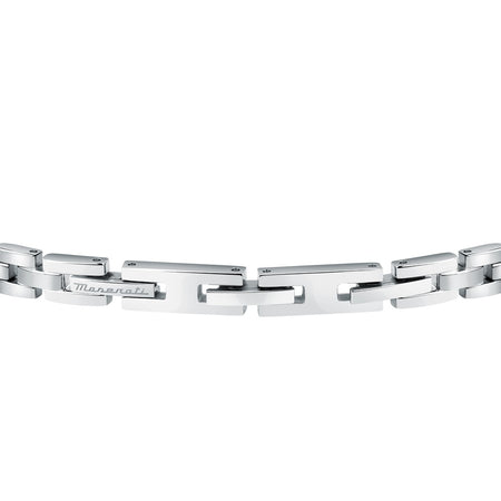 Bracciale MASERATI uomo Diamond acciaio / diamanti bianchi
