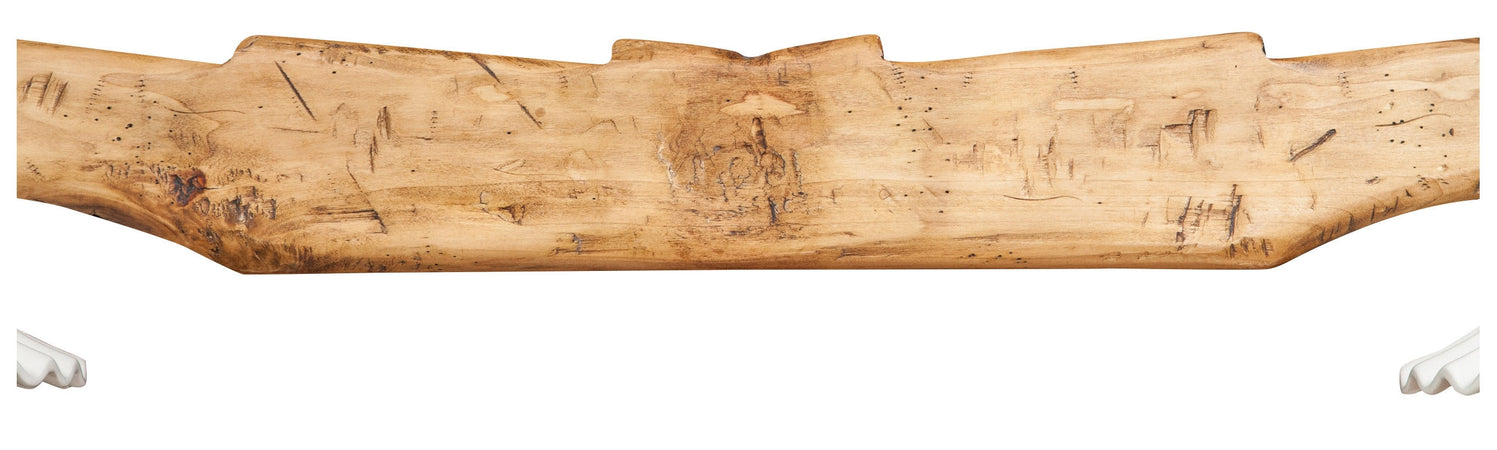 Biscottini Giogo lampadario legno tiglio finitura naturale Biscottini 161x30x41 Made Italy