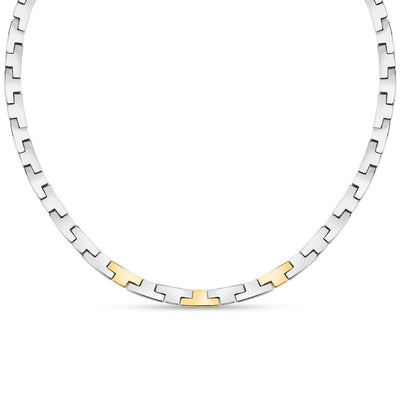 Collana TRUSSARDI donna T-Logo catena acciaio / dorato