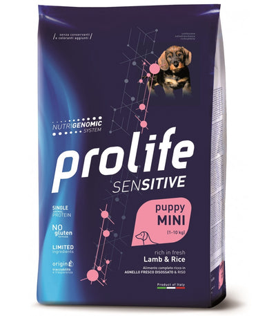 Prolife Sensitive mangime secco Cani Puppy Mini agnello e riso 2 kg