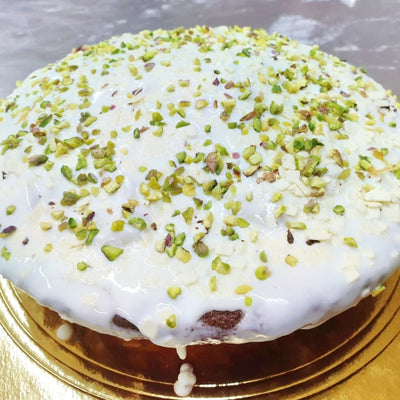Torta glassa bianca zucchero fondente
